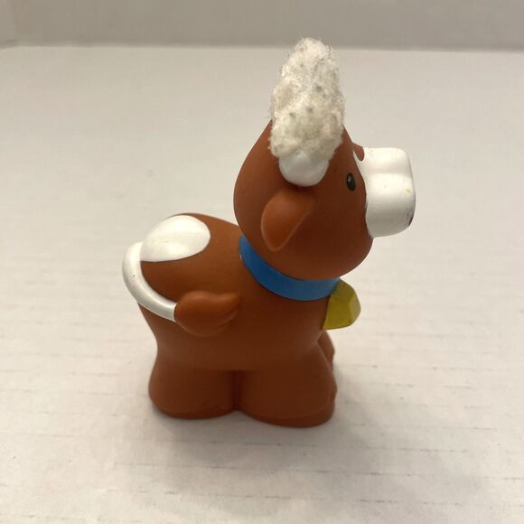 Fisher Price Little People Touch & Feel Fuzzy Hair Farm Animal Sheep Cow Figures - Picture 2 of 9